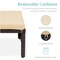 Best Choice Products Set of 2 Multipurpose Patio Wicker Ottomans w/ Removable Cushions, Steel Frame